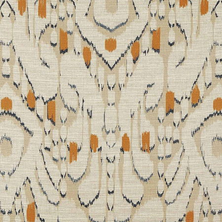 tissu ameublement Ikati de Lelivre,  lin naturel motif ikat moderne,  pour rideaux, stores et coussins, tissu vendu par la rime des matieres, bon plan et frais de port offerts