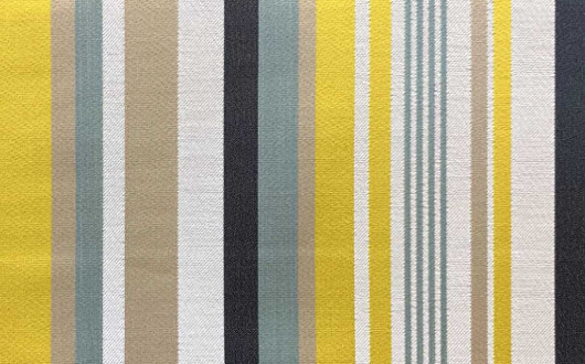 Accademia tissu ameublement rayures élégantes et colorées de luciano marcato pour fauteuil,  canapé, coussins et rideaux, vendu par la rime des matieres bons plans tissu et frais de port offerts