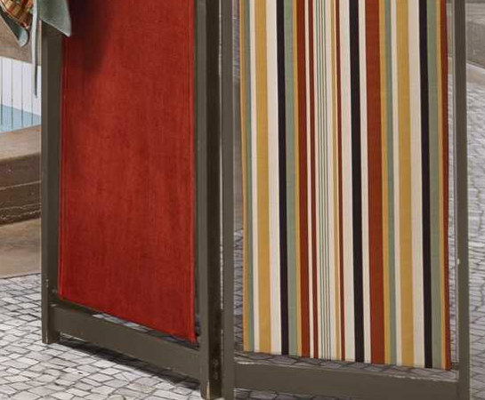 Canonica tissu ameublement rayures élégantes et colorées  de luciano marcato pour fauteuil, canapé, coussins et rideaux, vendu par la rime des matieres bons plans tissu et frais de port offerts