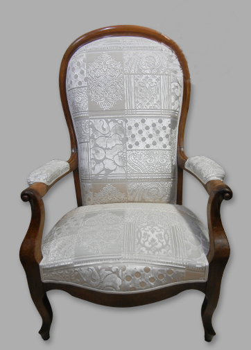 tissu pandora de Luciano marcato pour fauteuil Voltaire vendu par la rime des matieres bon plan tissu
