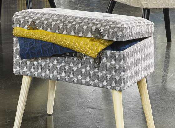 Papillon tissu  souple et doux design graphique  de luciano marcato pour fauteuil et canapé par la rime des matieres bons plans tissu