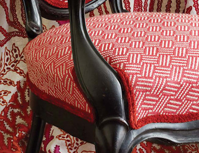 tissu vanini pour chaise, fauteuil et canapé, rideaux de Lorca