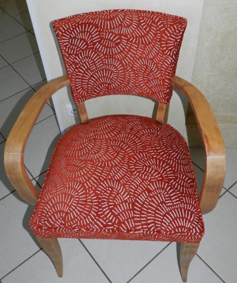 fauteuil bridge tissu natal lavable et aquaclean vendu par la rime des matieres