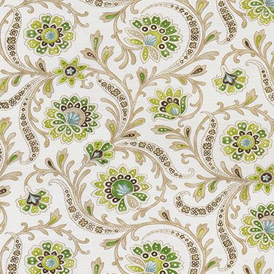 Baville tissu ameublement lin mélangé motif floral végétal design  de Nina Campbell, pour fauteuil, canapé et rideaux  vendu par la rime des matieres bon plan tissu