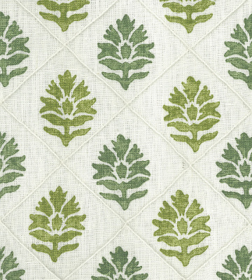 Camille tissu ameublement motif treillis végétal design  de Nina Campbell, pour rideaux et stores, vendu par la rime des matieres bon plan tissu