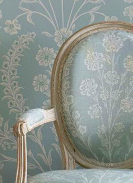 Chelwood tissu ameublement  lin mélangé design campagnard de Niina Campbell pour chaise, fauteuil, canapé et rideaux  vendu par la rime des matieres bon plan tissu et frais de port offerts