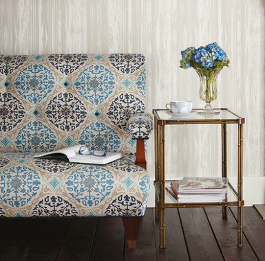 la moulade tissu ameublement  motif jacquard stylisé de Niina Campbell pour fauteuil, canapé et rideaux  vendu par la rime des matieres bon plan tissu