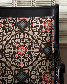la moulade tissu ameublement  motif jacquard stylisé de Niina Campbell pour fauteuil, canapé et rideaux  vendu par la rime des matieres bon plan tissu