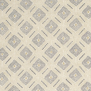 lorette tissu ameublement motif géométrique design  pour fauteuil et canapé de Nina Campbell vendu par la rime des matieres bon plan tissu
