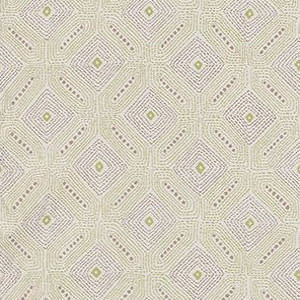 lorette tissu ameublement motif géométrique design  pour fauteuil et canapé de Nina Campbell vendu par la rime des matieres bon plan tissu