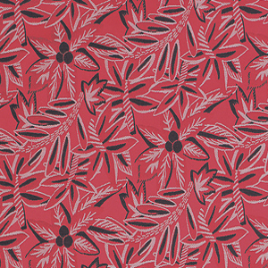 loulou tissu ameublement motif végétal feuilles palmiers stylisées pour fauteuil et canapé de Nina Campbell vendu par la rime des matieres bon plan tissu