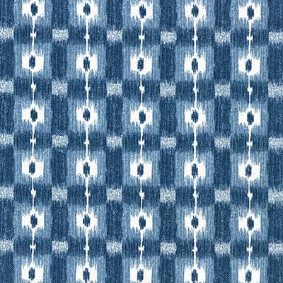 Maude tissu ameublement motif design style Ikat de Nina Campbell, pour fauteuil, canapé et rideaux  vendu par la rime des matieres bon plan tissu