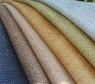 zuli tissu ameublement  faux uni très doux de Nina Campbell pour fauteuil, canapé et rideaux  vendu par la rime des matieres
