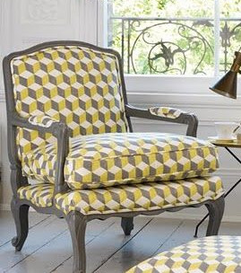 tissu balyan pour chaise, fauteuil et canapé, rideaux de m. Williamson pour Osborne & Little