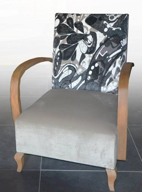 fauteuil art dco tissu ameublement popart