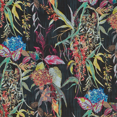 Botanist tissu ameublement velours ras motif végétal de Prestigious Textiles, pour chaise, fauteuil, canapé, jetés de lit, rideau et coussin, vendu par la rime des matieres, bon plan tissu et frais de port offerts
