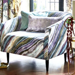fauteuil et tissu ameublement Heartwood velours ras et doux motif minéral effet marbre de Prestigious Textiles, pour chaise, fauteuil, canapé, jetés de lit, rideau et coussin, vendu par la rime des matieres, bon plan tissu et frais de port offerts