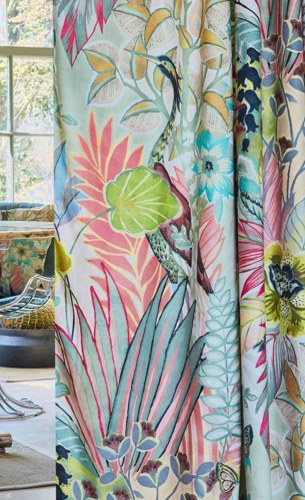 Hidden Paradise tissu ameublement lavable design tropical, de