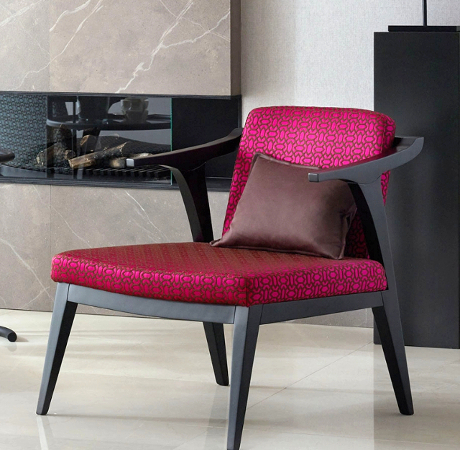 Attilio tissu ameublement petit motif graphique design  de Sahco pour fauteuil, canapé et coussins,  vendu par la rime des matieres bon plan tissu