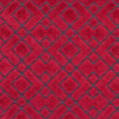 Clark tissu ameublement velours motif Art Déco de Sahco pour chaise, fauteuil, canapé et rideaux, vendu par la rime des matieres, bon plan tissu
