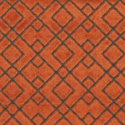 Clark tissu ameublement velours motif Art Déco de Sahco, pour chaise, fauteuil, canapé, rideaux et coussins, vendu par la rime des matieres bon plan tissu