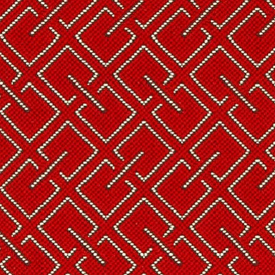 Grid tissu ameublement motif design de Sahco pour chaise, fauteuil, canapé et rideaux, vendu par la rime des matieres, bon plan tissu