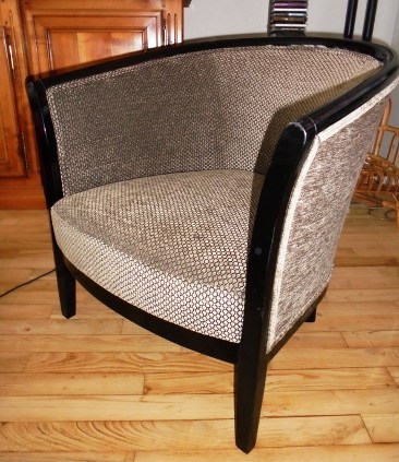 tissu stella fauteuil art déco tonneau