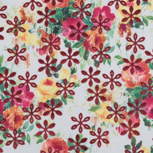 tissu sunshine floral de casal vendu par la rime des matieres