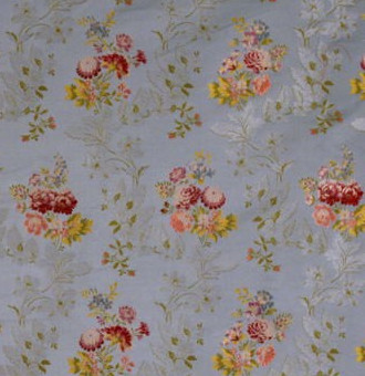 pompadour tissu lampas soie pour fauteuil, canapé, rideaux et tenture murale de tassinari & chatel vendu par la rime des matieres