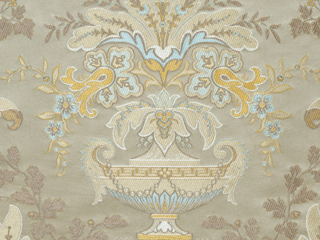verdi tissu lampas soie pour fauteuil, canapé, rideaux et tenture murale de tassinari & chatel vendu par la rime des matieres
