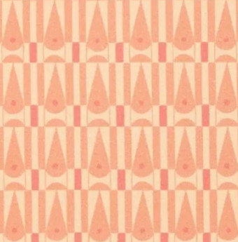 tissu Eye Now de Thévenon, petit motif graphique style vintage, lavable, pour chaise, fauteuil, canapé, rideaux et coussins, vendu par la rime des matieres, bon plan tissu et frais de port offerts. 