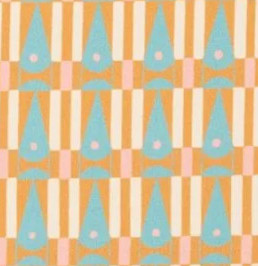 tissu Eye Now de Thévenon, petit motif graphique style vintage, lavable, pour chaise, fauteuil, canapé, rideaux et coussins, vendu par la rime des matieres, bon plan tissu et frais de port offerts.