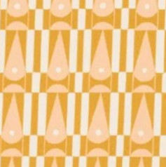 tissu Eye Now de Thévenon, petit motif graphique style vintage, lavable, pour chaise, fauteuil, canapé, rideaux et coussins, vendu par la rime des matieres, bon plan tissu et frais de port offerts.