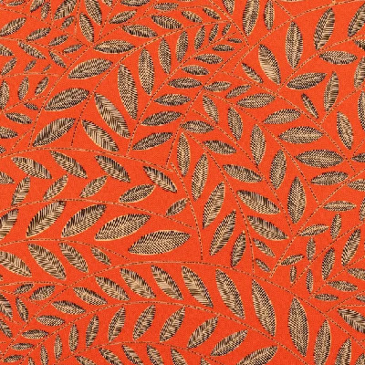 tissu Muse de Thévenon, motif végétal stylisé bicolore, lavable, pour chaise, fauteuil, canapé, rideaux et coussins, vendu par la rime des matieres, bon plan tissu et frais de port offerts. 