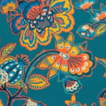 coussin et tissu Romy, de Thévenon, motif floral style toile indienne, lavable, pour chaise, fauteuil, canapé, rideaux et coussins, vendu par la rime des matieres, bon plan tissu et frais de port offerts. 