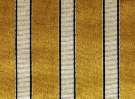 tissu Royal Jacquard de Thévenon, velours rayures modernes, lavable, pour chaise, fauteuil, canapé, rideaux et coussins, vendu par la rime des matieres, bon plan tissu et frais de port offerts. 