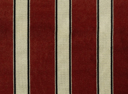 tissu Royal Jacquard de Thévenon, velours rayures modernes, lavable, pour chaise, fauteuil, canapé, rideaux et coussins, vendu par la rime des matieres, bon plan tissu et frais de port offerts. 