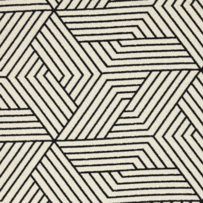 tissu Shiro Jacquard de Thévenon, motif graphique bicolore, lavable, pour chaise, fauteuil, canapé, rideaux et coussins, vendu par la rime des matieres, bon plan tissu et frais de port offerts.