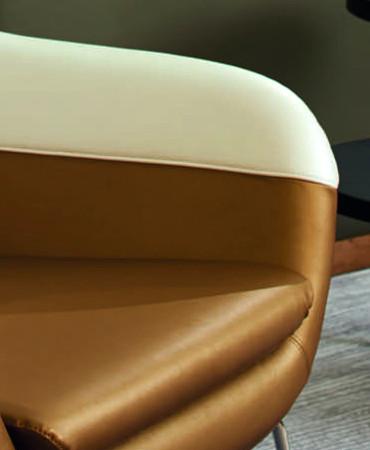 fauteuil faux cuir satiné et lavable tokyo de casal par la rime des amtières bon plan tissu