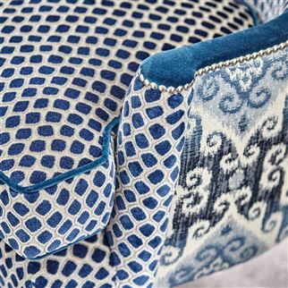 fenelle tissu velours motif william yeoward pour designers guild vendu par la rime des matieres bon plan