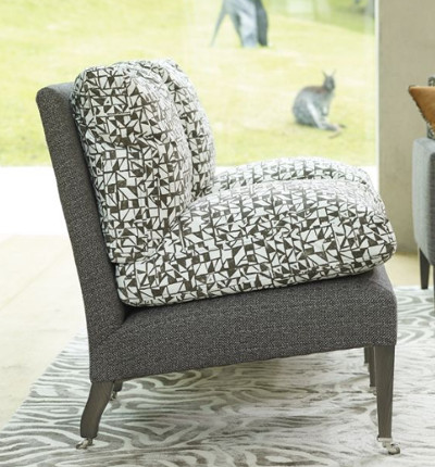 orazio tissu coton lavable motif graphique fantastique fauteuils canapés et rideaux william yeoward pour designers guild vendu par la rime des matieres bon plan