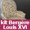 kit tapissier pour refaire une bergère Louis XVI - frais de port offerts