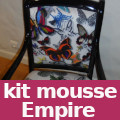 kit mousse pour tapisser fauteuil empire vendu par la rime des matieres - bon plan et frais de port offerts