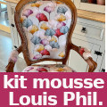 kit mousse pour tapisser fauteuil louis philippe vendu par la rime des matieres - bon plan et frais de port offerts