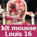 kit mousse pour tapisser fauteuil louis 16 vendu par la rime des matieres - bon plan et frais de port offerts