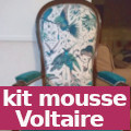 kit mousse pour tapisser fauteuil voltaire vendu par la rime des matieres - bon plan et frais de port offerts