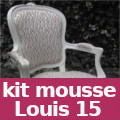 kit mousse pour tapisser fauteuil louis 15 vendu par la rime des matieres - bon plan et frais de port offerts