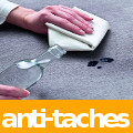 les tissus d'ameublement traités anti-taches AquaClean, FibreGuard, EasyClean ou ActiveLine, pour chaises, fauteuils, canapés, rideaux, stores, voilages, jetés de lit et décoration de la maison