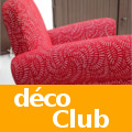 Des fauteuils club habillés d'imitation cuir et  tissus faux unis, imprimés graphiques ou style Art Déco ... pour des intérieurs chics et raffinés